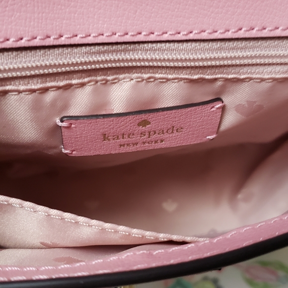 Kate Spade Medium Chain Saddle Bag Pink NWT - Picture 9 of 14